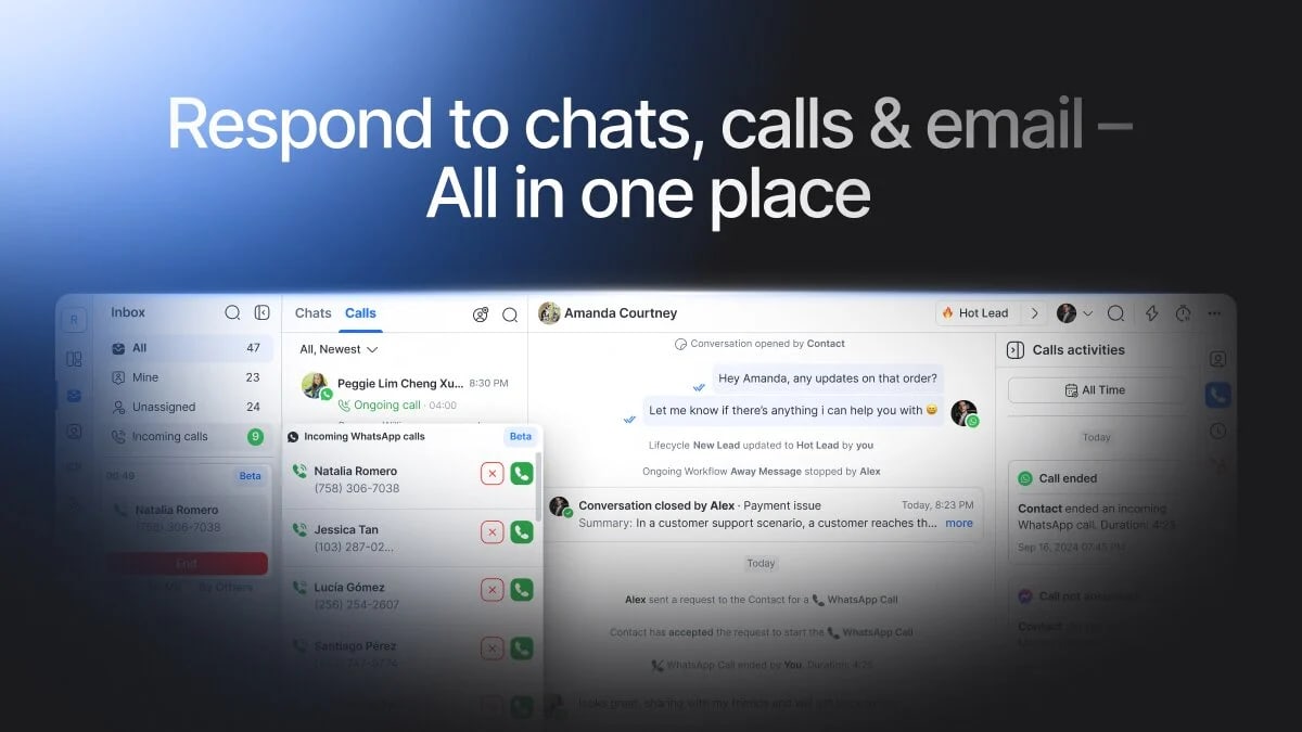 Vista de Respond.io
