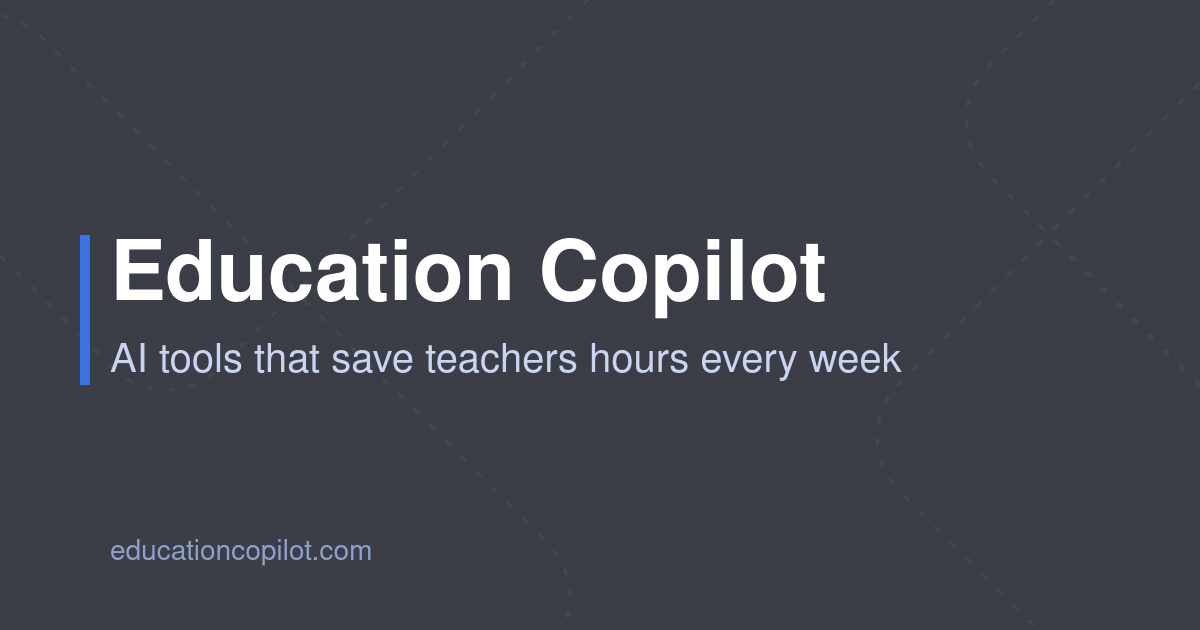 Vista de Education Copilot